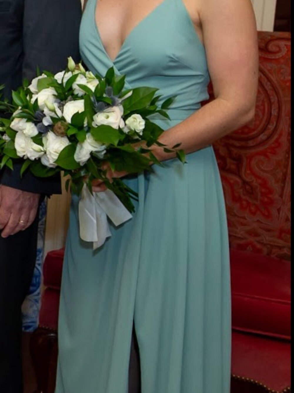 Fame & Partners bridesmaid dress, size 0, teal